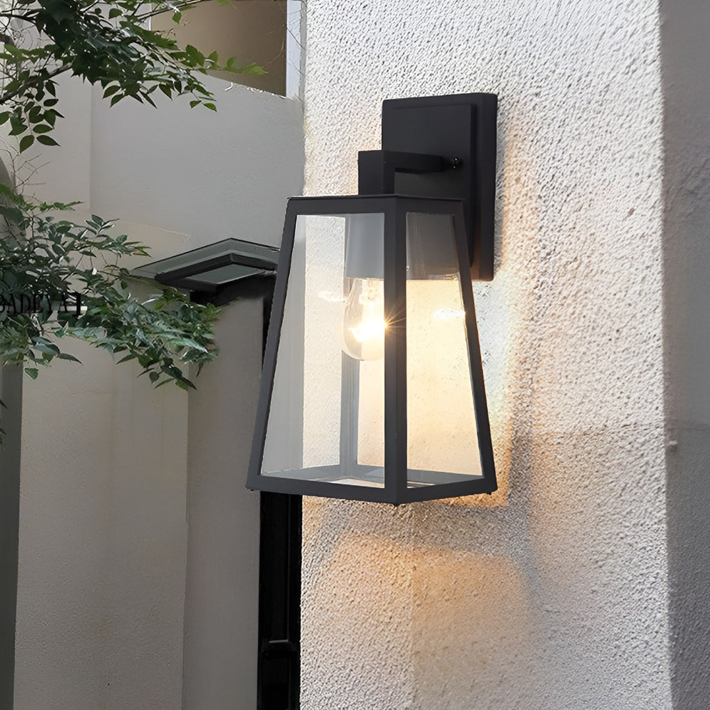 Trapezoidal LED Vintage Outdoor Wall Sconce