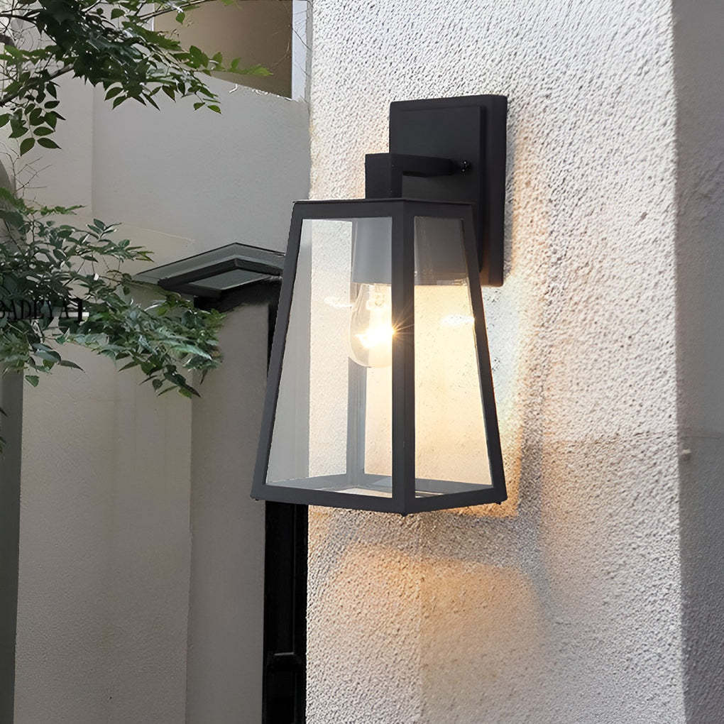 Trapezoidal Waterproof LED Vintage Outdoor Wall Light Wall Sconce Lighting-Lighom