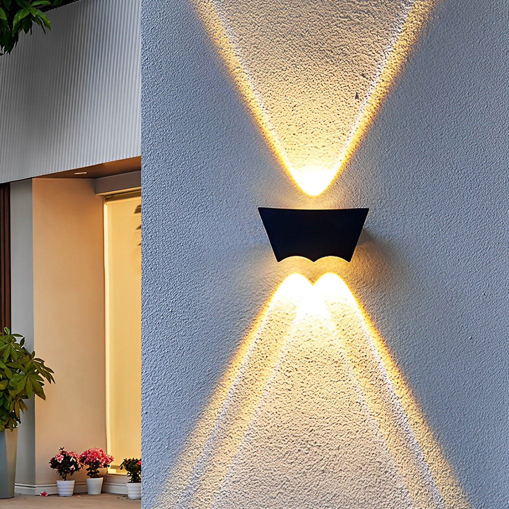 Creative Up and Down Lighting LED Waterproof Black Wall Washer Lights-Lighom