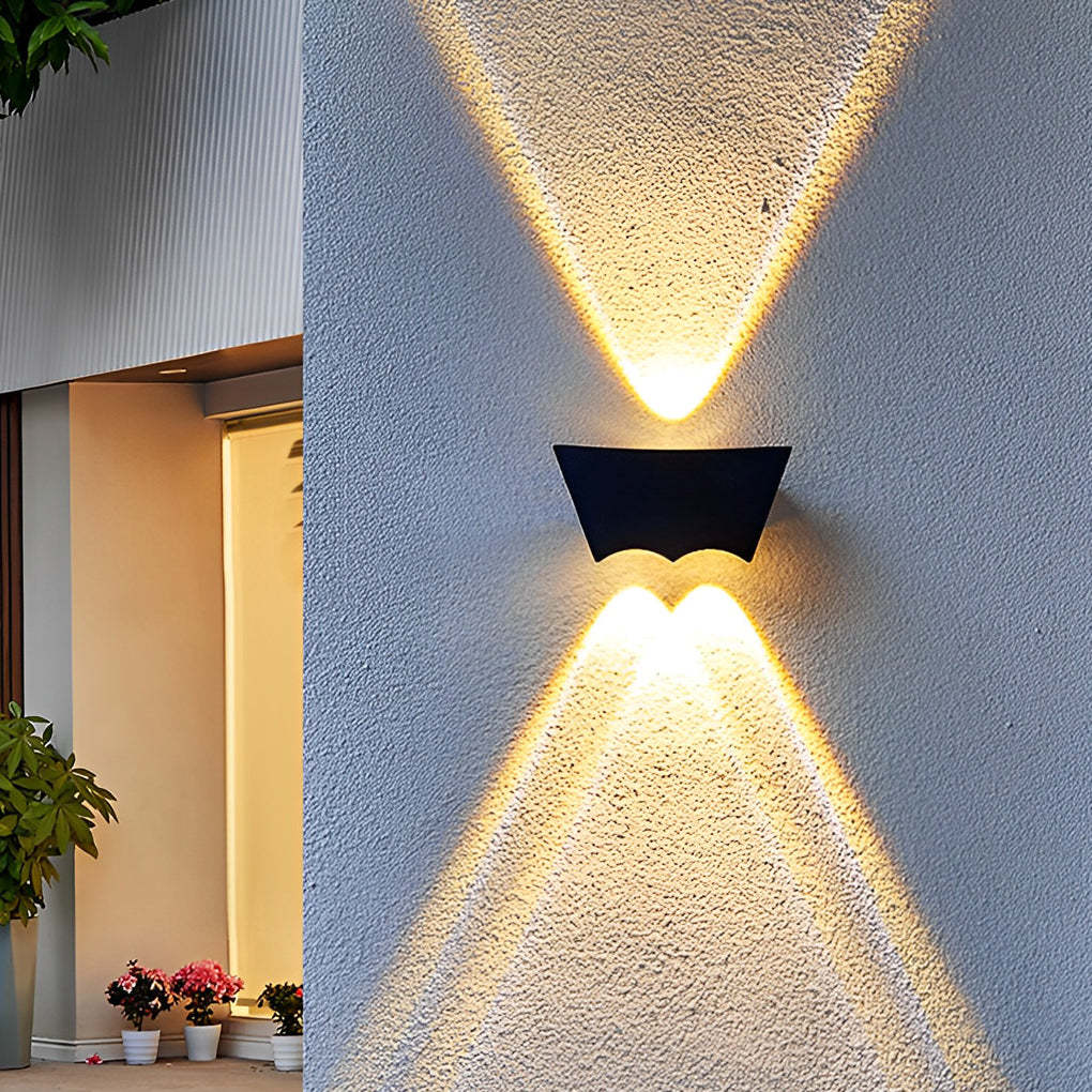 Creative Up and Down Lighting LED Waterproof Black Wall Washer Lights-Lighom