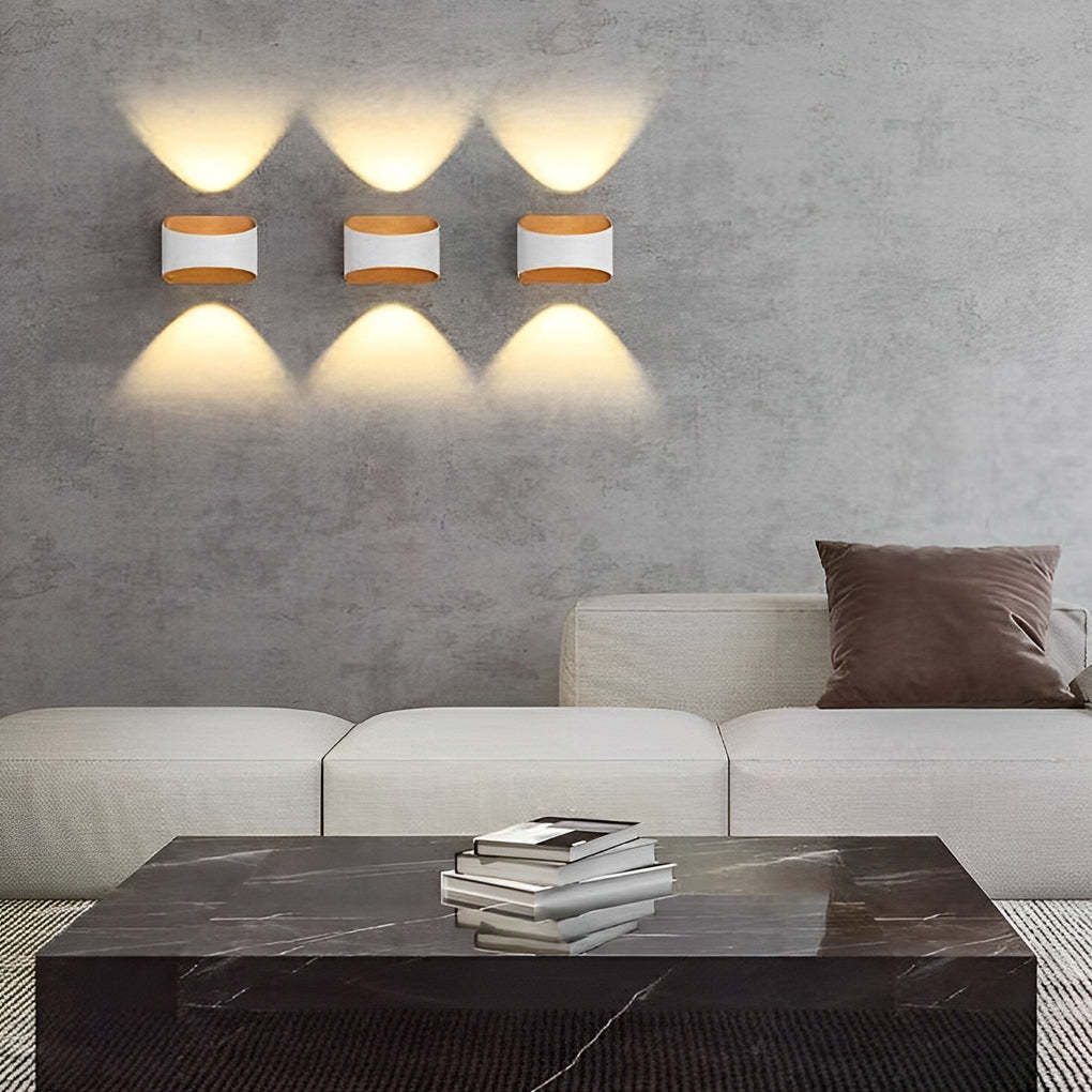 Unique Up and Down Lighting LED Waterproof Modern Exterior Wall Lights-Lighom
