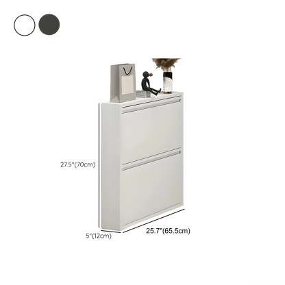 Wall-Mount Drop-Front Shoe Cabinet