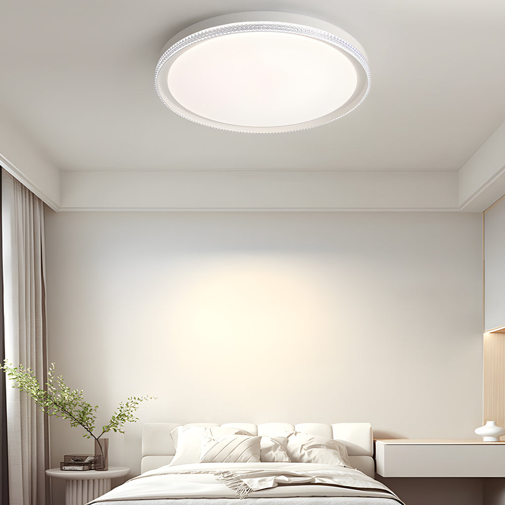 White Acrylic LED Flush Ceiling Light