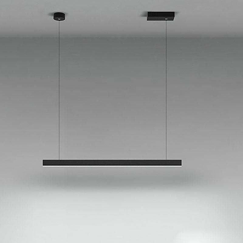 Modern Linear Farmhouse Black Chandelier-Lighom