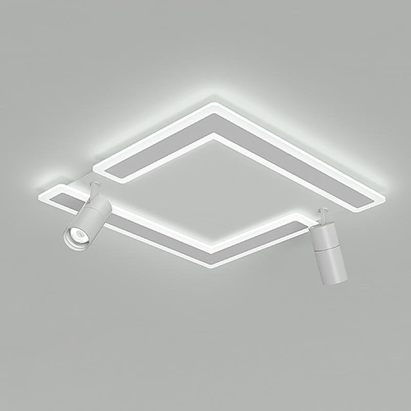 Square Dimmable Modern Flush Mount