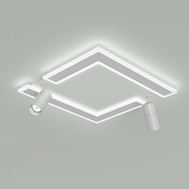 Square Dimmable Modern Flush Mount