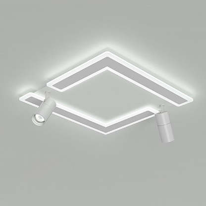 Square Dimmable Modern Flush Mount