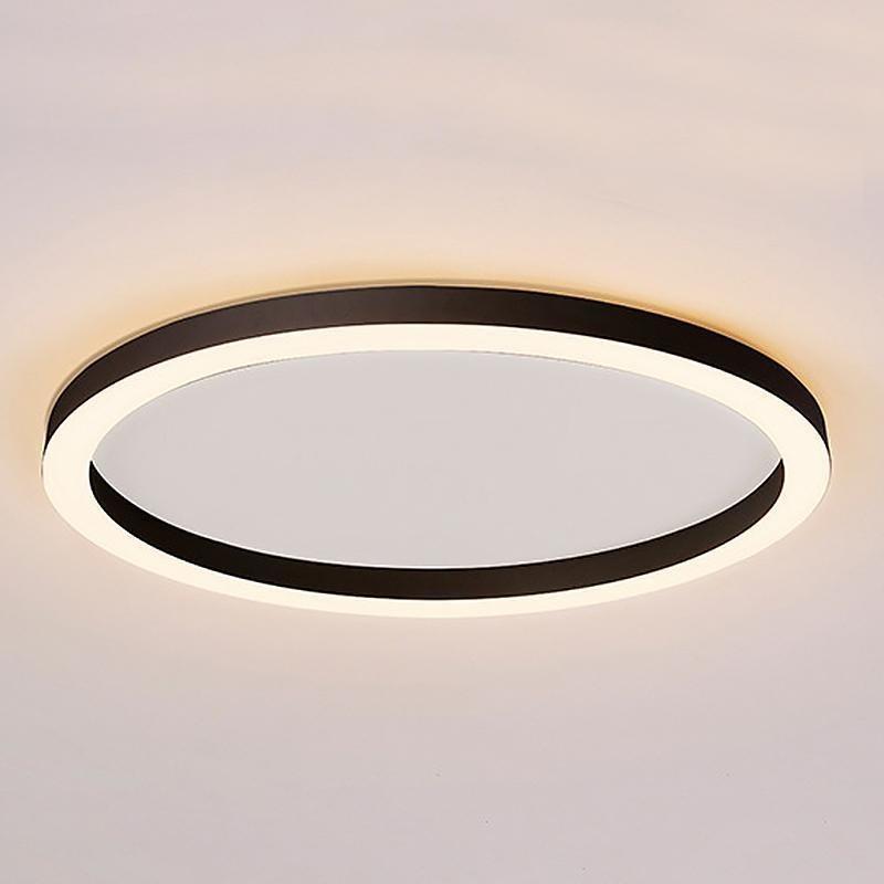 16" Modern Simple Circle Dimmable Flush Mount
