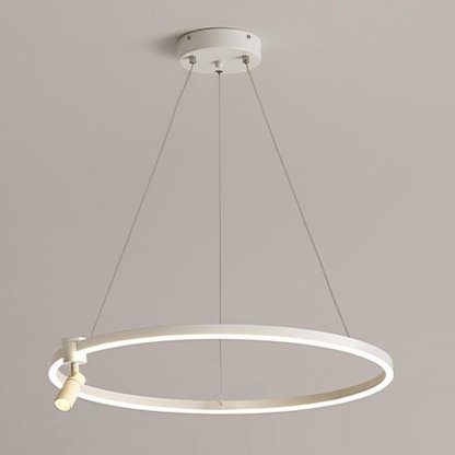 Simple Linear Modern Chandeliers Adjustable Angle Spotlight Circle Chandelier-Lighom