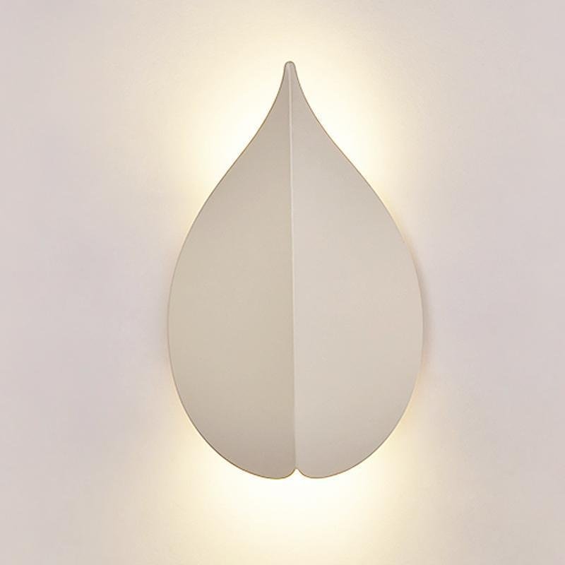 Soft Warm White Modern Leaf Shaped Wall Sconces-Lighom