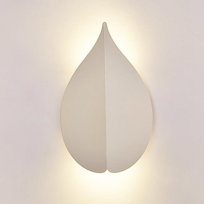 Soft Warm White Modern Leaf Shaped Wall Sconces-Lighom
