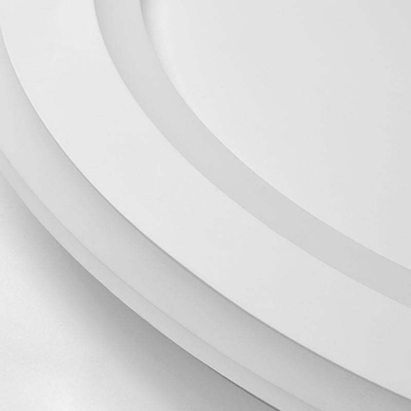 Unique Flush Mount Lighting Circle Shaped Iron Acrylic Light with Spotlight-Lighom