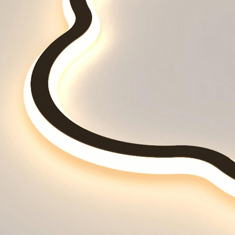 Cloud White Black Flush Mount Light for Restaurant Bedroom
