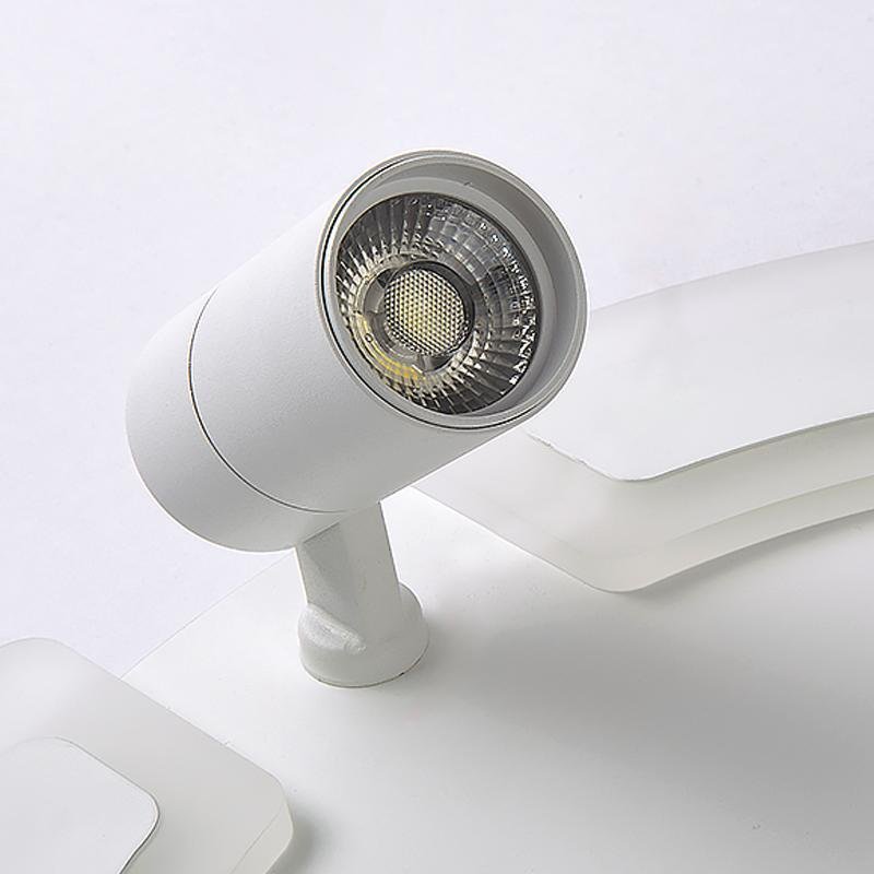 Unique Flush Mount Lighting Circle Shaped Iron Acrylic Light with Spotlight-Lighom