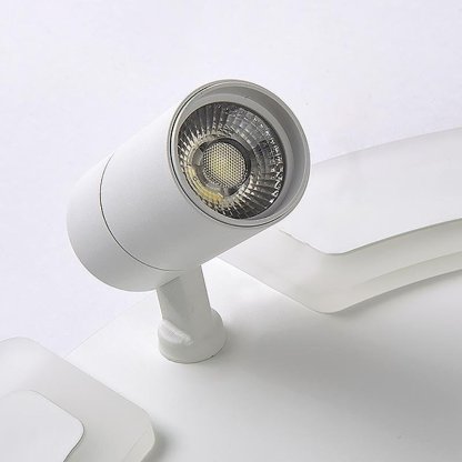 Unique Flush Mount Lighting Circle Shaped Iron Acrylic Light with Spotlight-Lighom