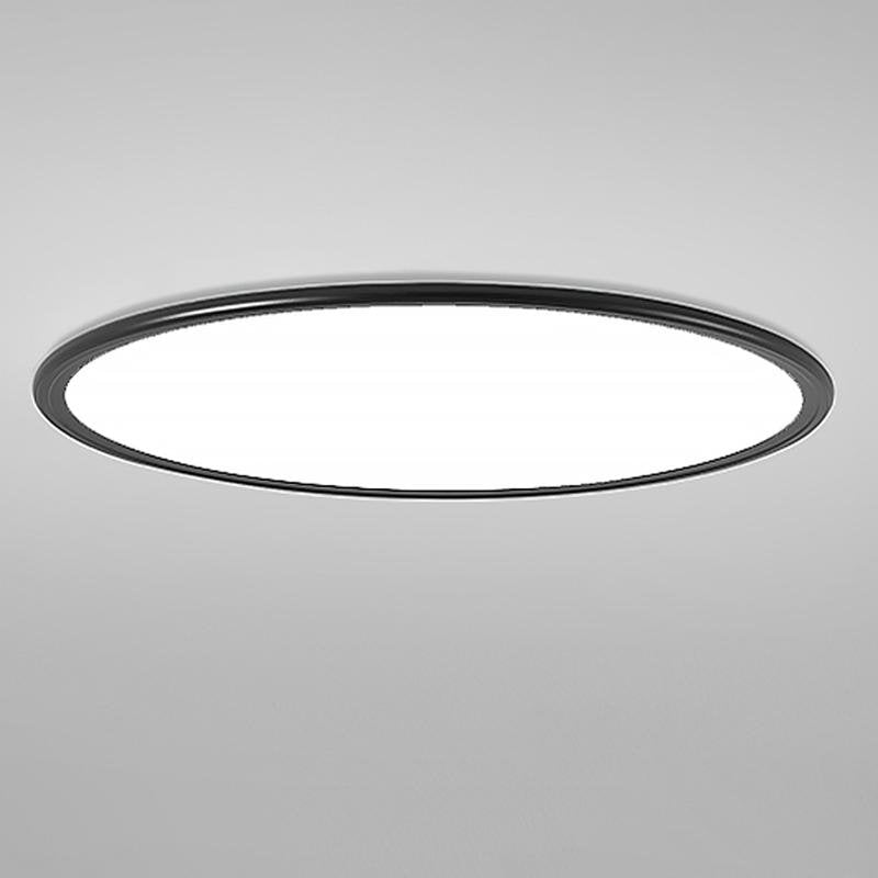 16" Modern Ultra-Thin White/Black Circle Flush