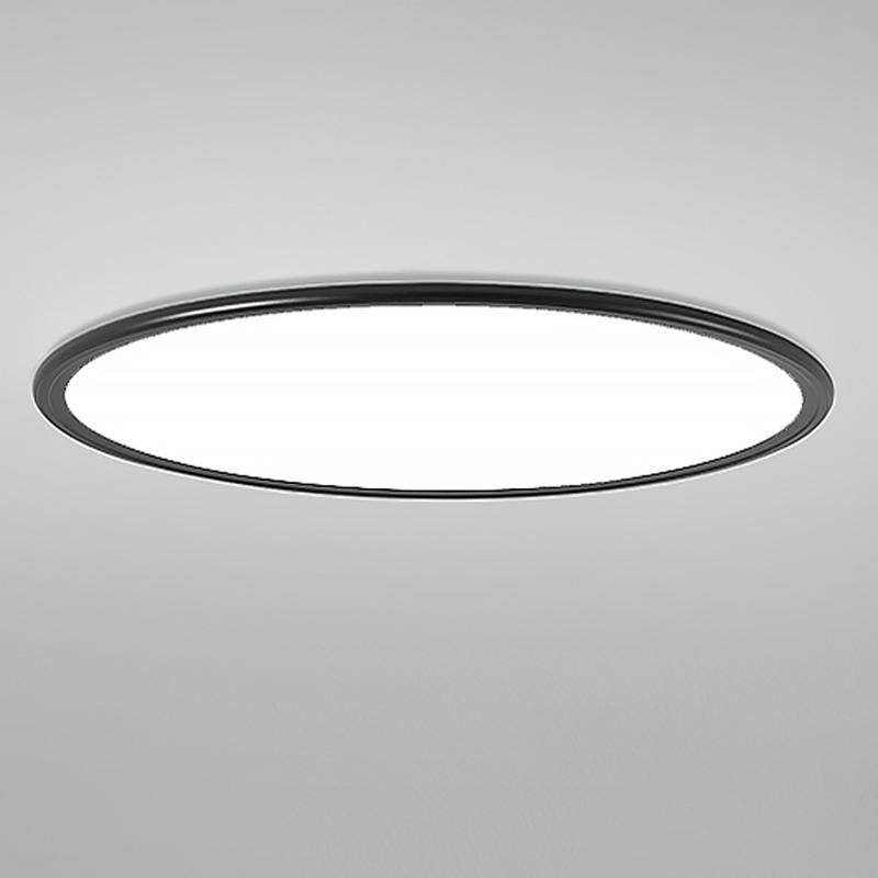 16" Modern Ultra-Thin White/Black Circle Flush