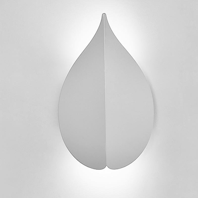 Soft Warm White Modern Leaf Shaped Wall Sconces-Lighom