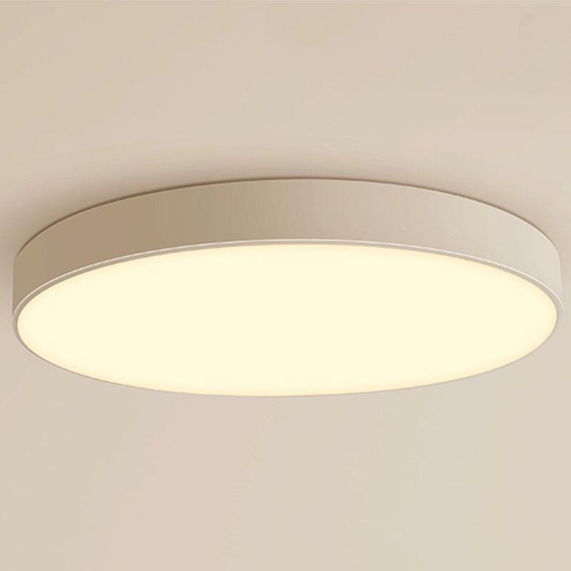 16" Round Dimmable Modern Flush Mount Remote Light