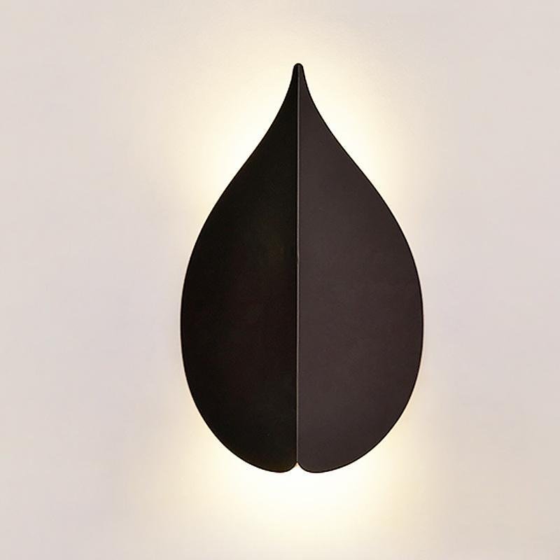 Soft Warm White Modern Leaf Shaped Wall Sconces-Lighom