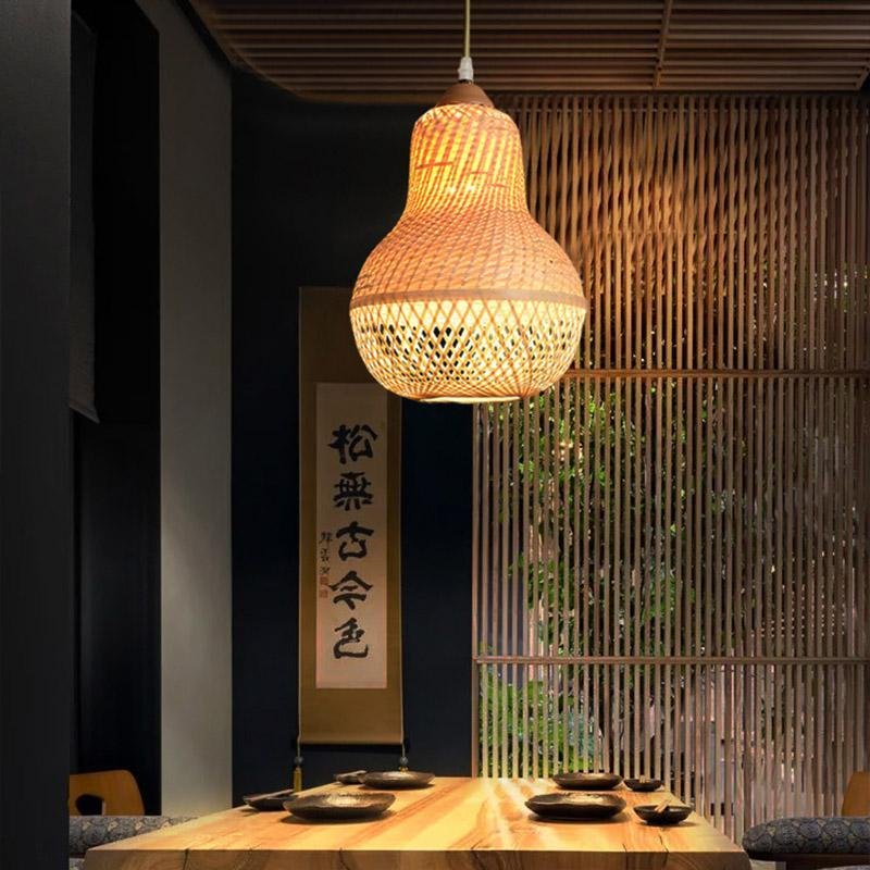 Peach Burlywood Living Room Pendant Ceiling Light