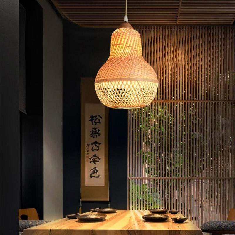 Peach Burlywood Living Room Pendant Ceiling Light