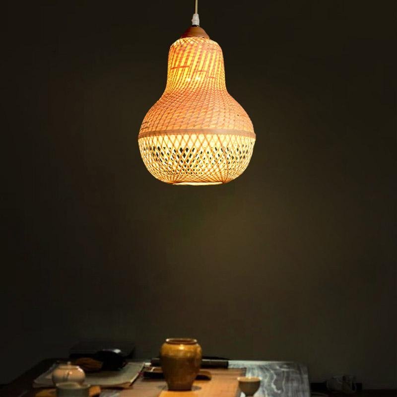 Peach Burlywood Living Room Pendant Ceiling Light