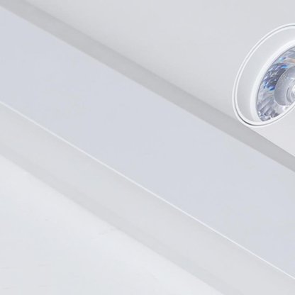 Rectangular LED Small Flush Mount Light with Spherical Bulb Spotlight-Lighom