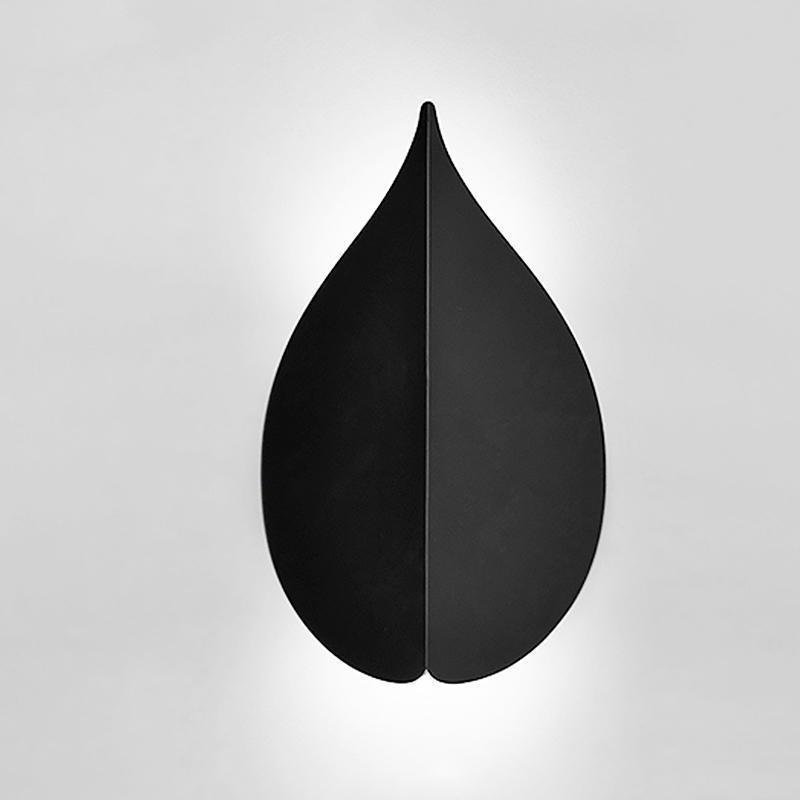 Soft Warm White Modern Leaf Shaped Wall Sconces-Lighom