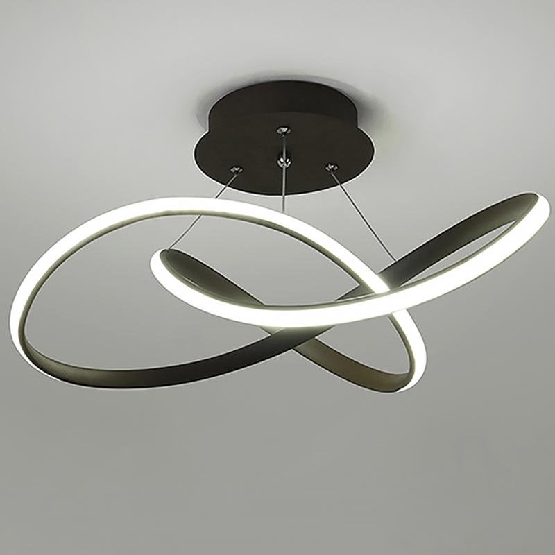 20'' LED Ribbon Modern Flush Mount Ceiling Lights for Living Room-Lighom