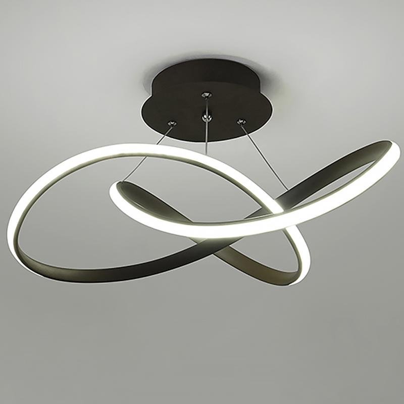 20'' LED Ribbon Modern Flush Mount Ceiling Lights for Living Room-Lighom