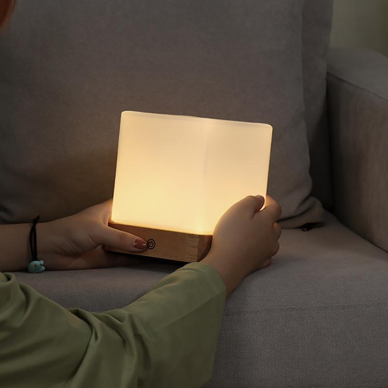 Mini Cube LED Table Lamp Ambient Lighting-Lighom