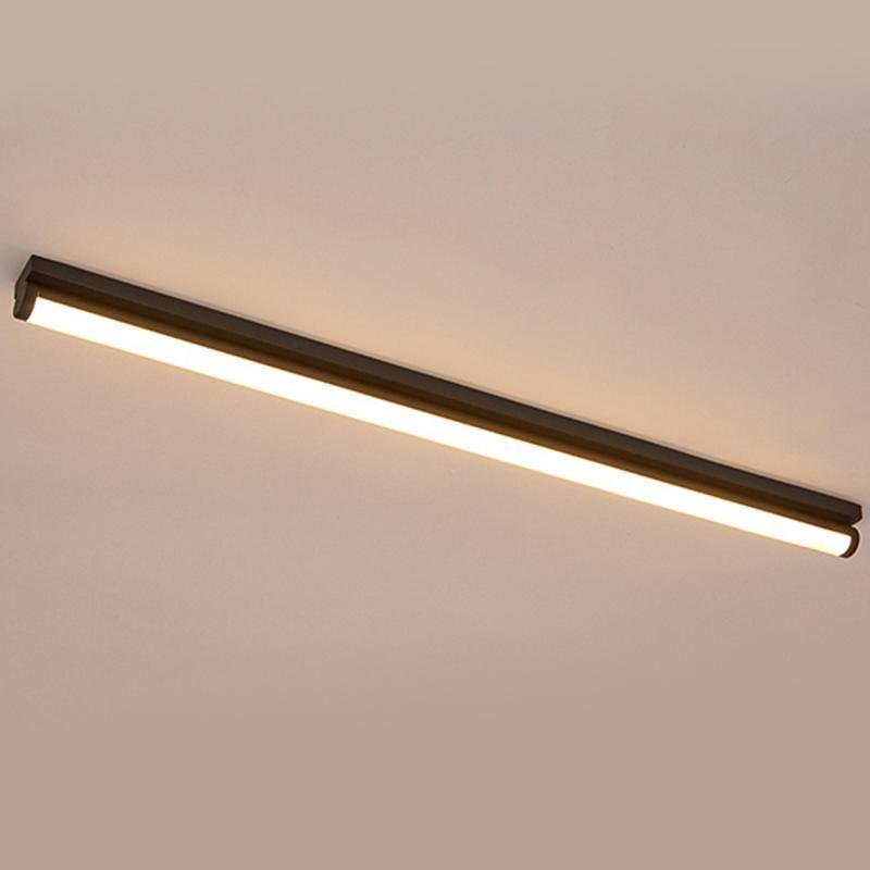 24'' 30'' Rectangular LED Modern Flush Mount Lighting White Black Ceiling Lights-Lighom