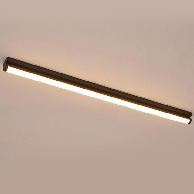 24'' 30'' Rectangular LED Modern Flush Mount Lighting White Black Ceiling Lights-Lighom