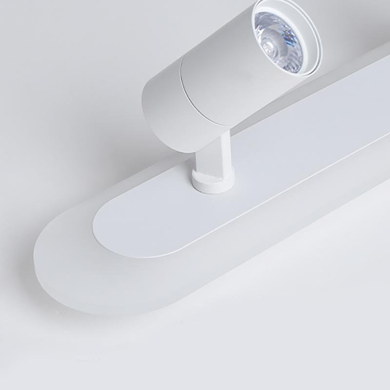 Rectangular LED Small Flush Mount Light with Spherical Bulb Spotlight-Lighom