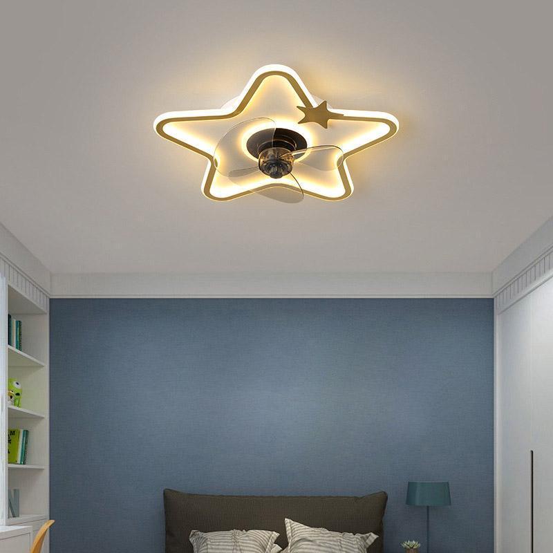 LED Star-Shaped Kids Remote Ceiling Fan
