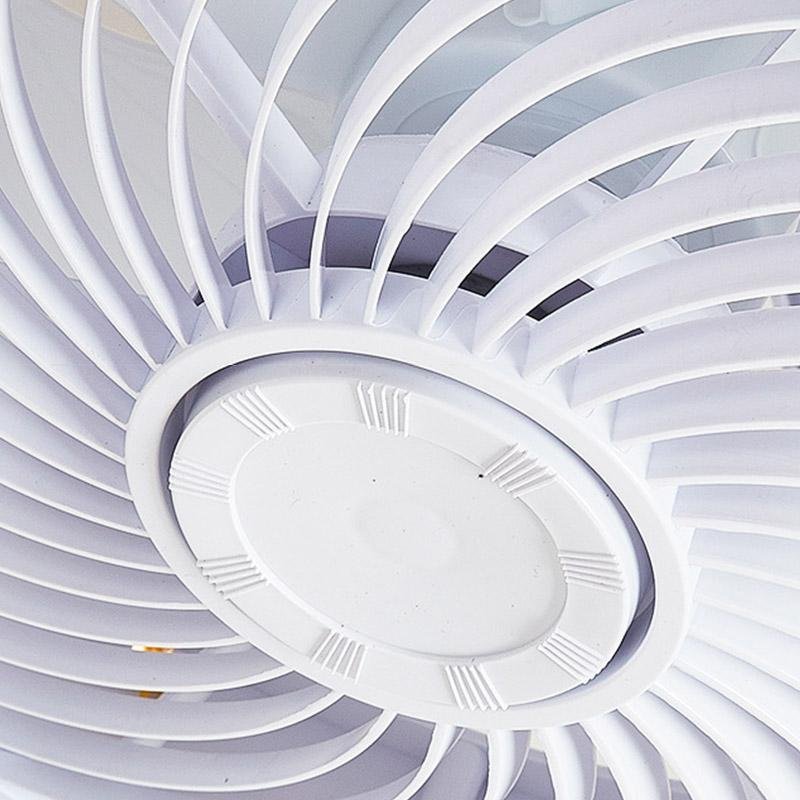 Gold White Crown Modern Bladeless Ceiling Fan with Remote