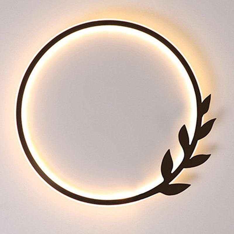 20" Round Dimmable Black Flush Mount