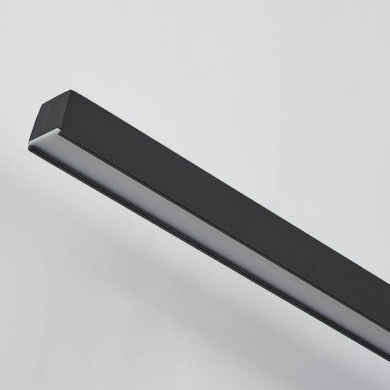 Modern Linear Farmhouse Black Chandelier-Lighom