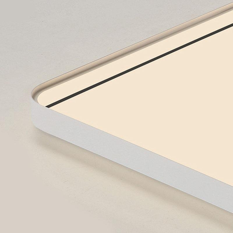 24" Modern Dimmable Edge Flush Mount Ceiling Light