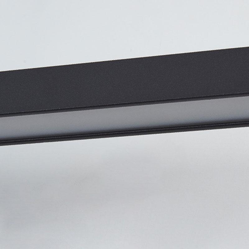 Modern Linear Farmhouse Black Chandelier-Lighom