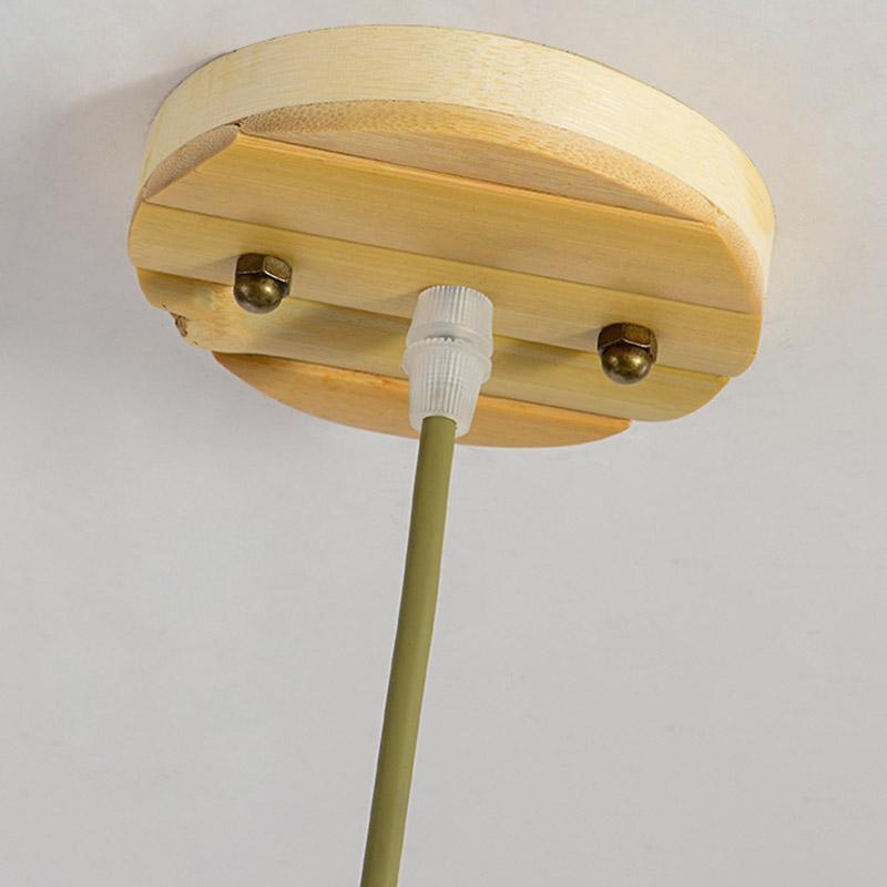 Decorative Long Bar Brisk Bamboo Shade Pendant Light