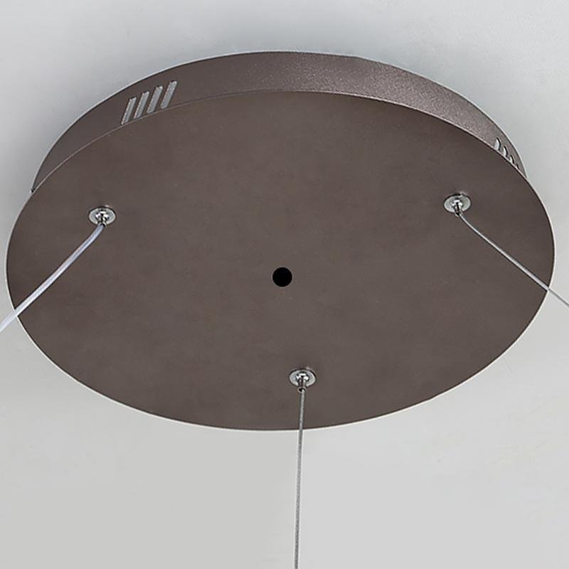 Lighom simple circle acrylic synthetic metal pendant lighting for dining room