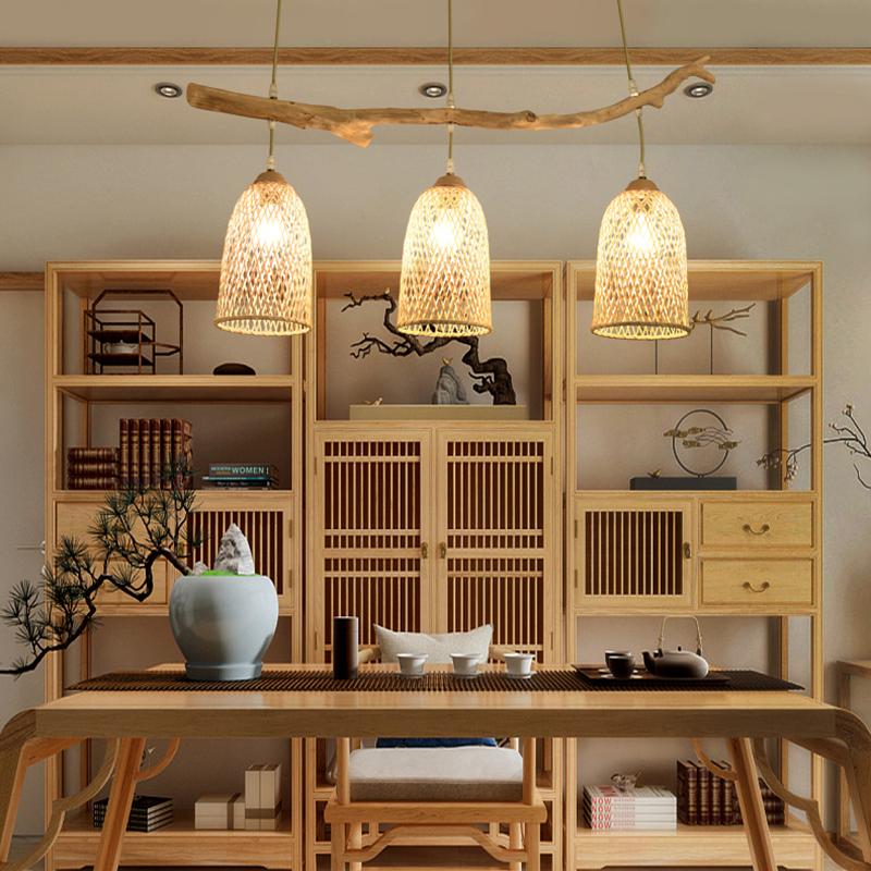 Tiny Delicate Wood Decorative Chandelier