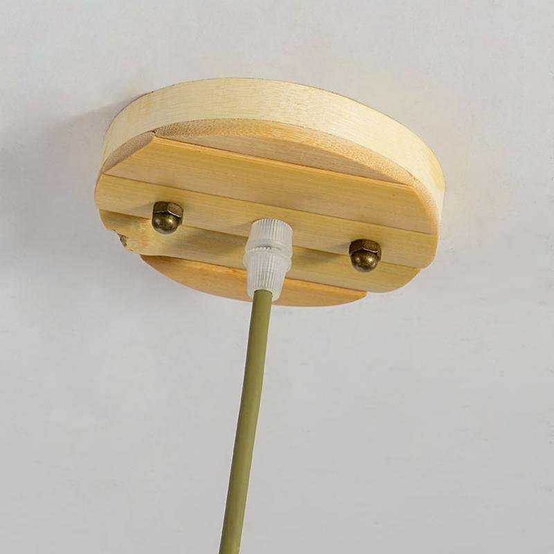 Bamboo Dome Pendant with See-Through Middle