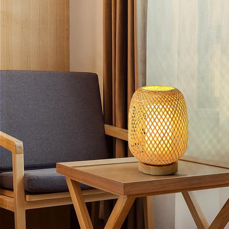 Japanese Rattan Natural Ambient Table Lamp