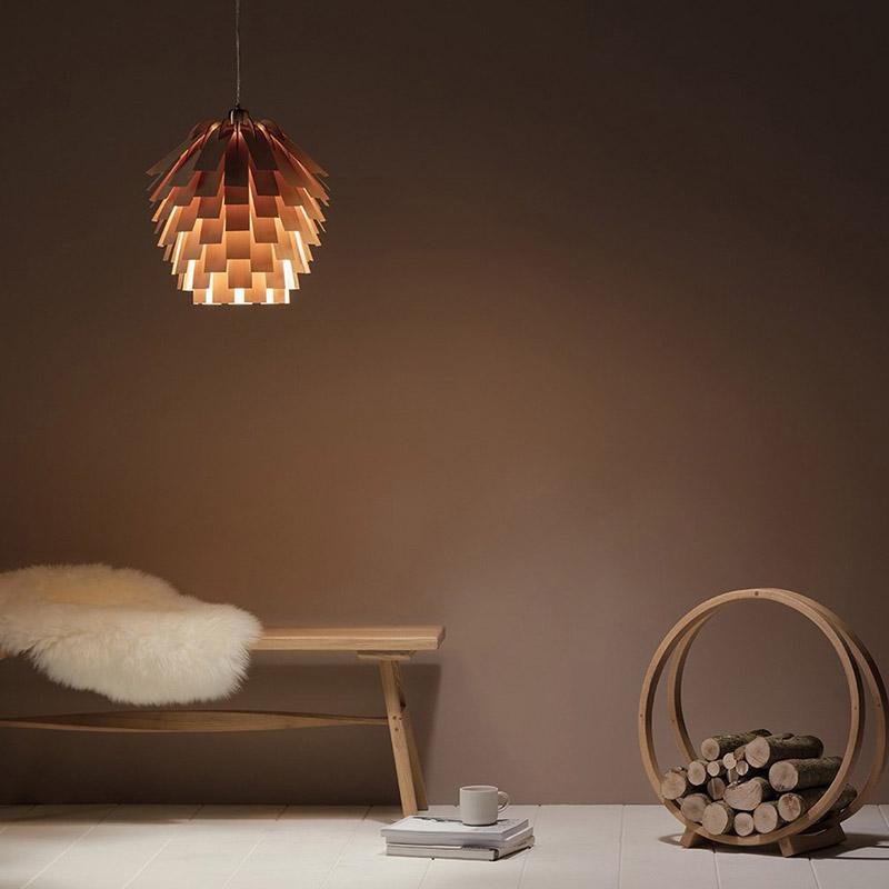 Rustic rust artistic wood pendant lighting