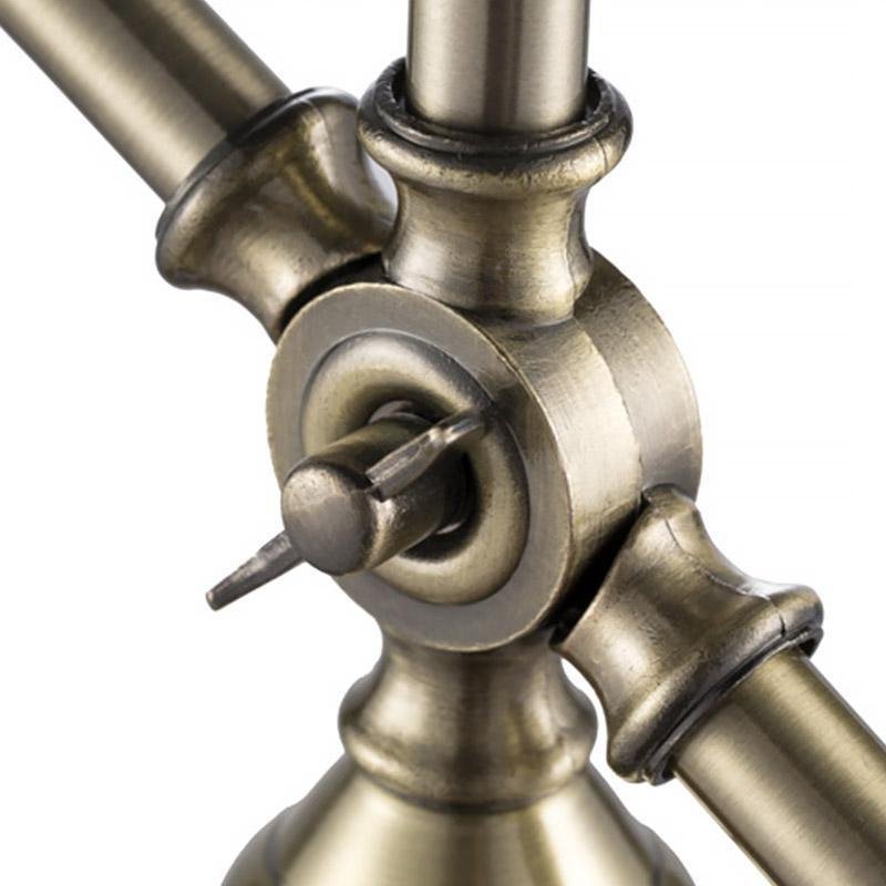 Vintage Metallic Dome Adjustable Desk Lamp with Flexible Arm for Study and Office-Lighom