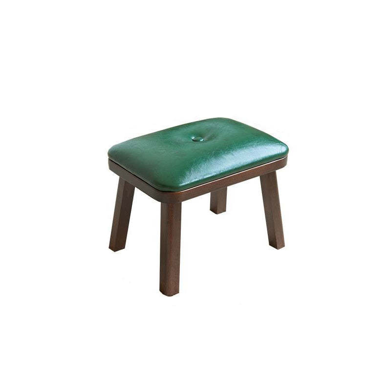 Minimalist PU Leather Solid Wood Chair