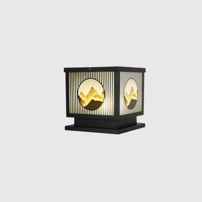 Solar Chinese Square Post LED Outdoor Landscape Light